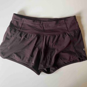 Lululemon Run Times 4" Inseam Short - Black Cherry, Sz 6